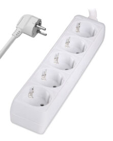 POWERTECH πολύπριζο PT-871, 5x schuko, 16A, 3m, λευκό