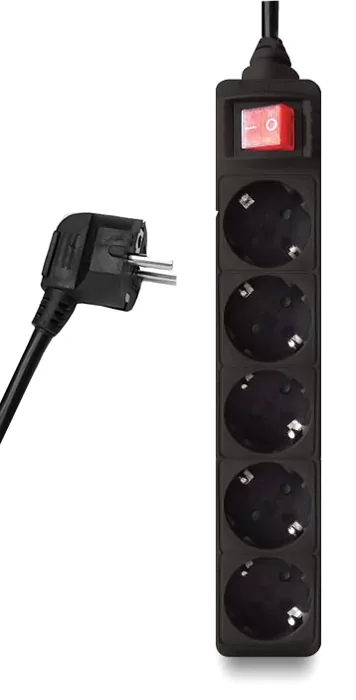 POWERTECH πολύπριζο PT-877, 5x schuko, 16A, 3m, μαύρο 3 POWERTECH πολύπριζο PT-877, 5x schuko, 16A, 3m, μαύρο