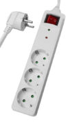 POWERTECH πολύπριζο ασφαλείας PT-879, 3x schuko, 16A, 1.5m, λευκό 2 POWERTECH πολύπριζο ασφαλείας PT-879, 3x schuko, 16A, 1.5m, λευκό 1