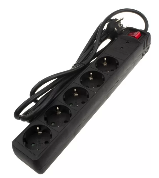 POWERTECH πολύπριζο ασφαλείας PT-881, 5x schuko, 16A, 1.5m, μαύρο 3 POWERTECH πολύπριζο ασφαλείας PT-881, 5x schuko, 16A, 1.5m, μαύρο