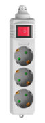 POWERTECH πολύπριζο PT-885, 3x schuko, 16A, χωρίς καλώδιο, λευκό 1 POWERTECH πολύπριζο PT-885, 3x schuko, 16A, χωρίς καλώδιο, λευκό