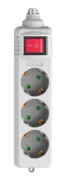 POWERTECH πολύπριζο PT-885, 3x schuko, 16A, χωρίς καλώδιο, λευκό 2 POWERTECH πολύπριζο PT-885, 3x schuko, 16A, χωρίς καλώδιο, λευκό 1