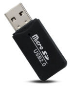 POWERTECH mini card reader PT-893, Micro SD card, μαύρος 2