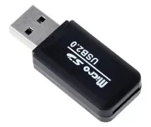 POWERTECH mini card reader PT-893, Micro SD card, μαύρος 4