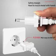 POWERTECH αντάπτορας πρίζας US σε EU PT-927, με ασφάλεια, 4.8mm, λευκός 5 POWERTECH αντάπτορας πρίζας US σε EU PT-927, με ασφάλεια, 4.8mm, λευκός 2