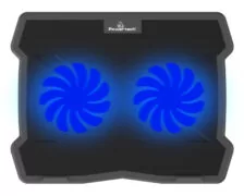 POWERTECH Βάση & ψύξη laptop PT-930, έως 15.6", 2x 125mm fan, LED, μαύρο 3