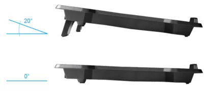 POWERTECH Βάση & ψύξη laptop PT-930, έως 15.6", 2x 125mm fan, LED, μαύρο 2