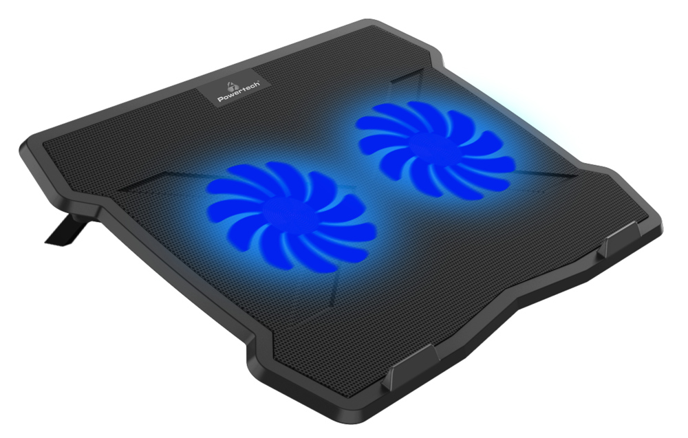 POWERTECH Βάση & ψύξη laptop PT-930, έως 15.6", 2x 125mm fan, LED, μαύρο 3 POWERTECH Βάση & ψύξη laptop PT-930, έως 15.6", 2x 125mm fan, LED, μαύρο
