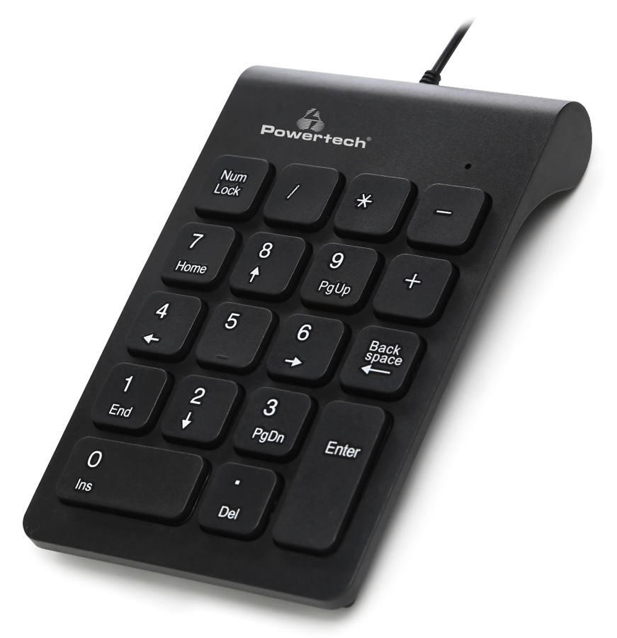 POWERTECH ενσύρματο αριθμητικό πληκτρολόγιο PT-938, USB, μαύρο 3 POWERTECH ενσύρματο αριθμητικό πληκτρολόγιο PT-938, USB, μαύρο