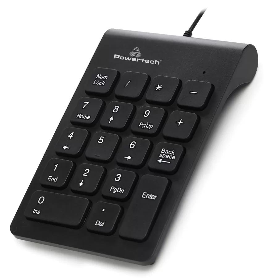 POWERTECH ενσύρματο αριθμητικό πληκτρολόγιο PT-938, USB, μαύρο 3 POWERTECH ενσύρματο αριθμητικό πληκτρολόγιο PT-938, USB, μαύρο