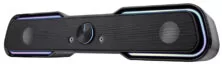 POWERTECH gaming soundbar PT-974, 10W RMS, Bluetooth, 3.5mm, RGB, μαύρο