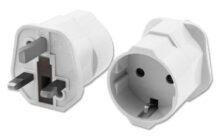 POWERTECH αντάπτορας ρεύματος PT-991, UK σε German type, 13A, λευκός