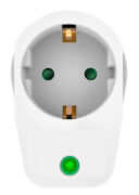 POWERTECH αντάπτορας ρεύματος PT-996, 1 θέση schuko, 16A, 3680W, λευκός 1 POWERTECH αντάπτορας ρεύματος PT-996, 1 θέση schuko, 16A, 3680W, λευκός