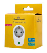 POWERTECH αντάπτορας ρεύματος PT-996, 1 θέση schuko, 16A, 3680W, λευκός 5 POWERTECH αντάπτορας ρεύματος PT-996, 1 θέση schuko, 16A, 3680W, λευκός 2