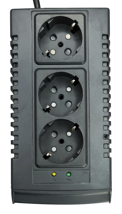 POWERTECH σταθεροποιητής ρεύματος PT-AVR-1500, 1500VA, 3x έξοδοι πρίζας 4 POWERTECH σταθεροποιητής ρεύματος PT-AVR-1500, 1500VA, 3x έξοδοι πρίζας - Image 2