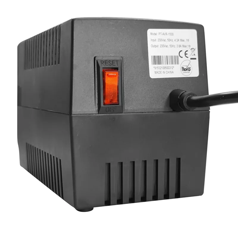 POWERTECH σταθεροποιητής ρεύματος PT-AVR-1500, 1500VA, 3x έξοδοι πρίζας 6 POWERTECH σταθεροποιητής ρεύματος PT-AVR-1500, 1500VA, 3x έξοδοι πρίζας - Image 4