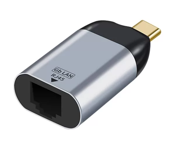 POWERTECH αντάπτορας δικτύου PTH-095, USB-C, 1000Mbps Ethernet, γκρι 3 POWERTECH αντάπτορας δικτύου PTH-095, USB-C, 1000Mbps Ethernet, γκρι