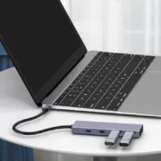 POWERTECH USB hub PTH-110, 4x θυρών, 10Gbps, USB-C σύνδεση, γκρι 6 POWERTECH USB hub PTH-110, 4x θυρών, 10Gbps, USB-C σύνδεση, γκρι 2