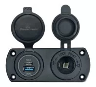 POWERTECH πρίζα 12V για σκάφη & οχήματα PTL-001, USB/USB-C θύρες, IP65 1