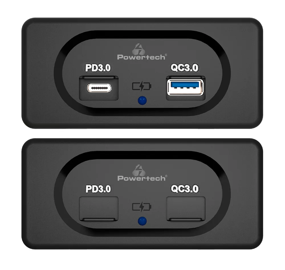POWERTECH πρίζα USB για σκάφη & οχήματα PTL-008, USB & USB-C, 36W 5 POWERTECH πρίζα USB για σκάφη & οχήματα PTL-008, USB & USB-C, 36W - Image 3