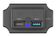 POWERTECH πρίζα USB για σκάφη & οχήματα PTL-009, USB & USB-C, 36W