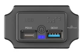 POWERTECH πρίζα USB για σκάφη & οχήματα PTL-009, USB & USB-C, 36W 1