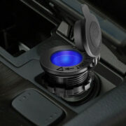 POWERTECH πρίζα αναπτήρα για σκάφη & οχήματα PTL-010, μπλε LED, 12V 2