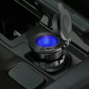 POWERTECH πρίζα αναπτήρα για σκάφη & οχήματα PTL-010, μπλε LED, 12V 2