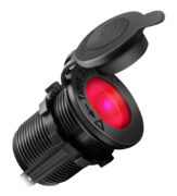 POWERTECH πρίζα αναπτήρα για σκάφη & οχήματα PTL-011, κόκκινο LED, 12V 1