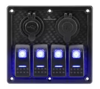 POWERTECH πάνελ σκαφών & οχημάτων PTL-017, πρίζα 12V/2x USB/4x διακόπτες 7 POWERTECH πάνελ σκαφών & οχημάτων PTL-017, πρίζα 12V/2x USB/4x διακόπτες 2