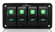 POWERTECH πάνελ σκαφών & οχημάτων PTL-019 με 4x διακόπτες, IP65