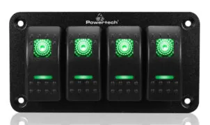 POWERTECH πάνελ σκαφών & οχημάτων PTL-019 με 4x διακόπτες, IP65