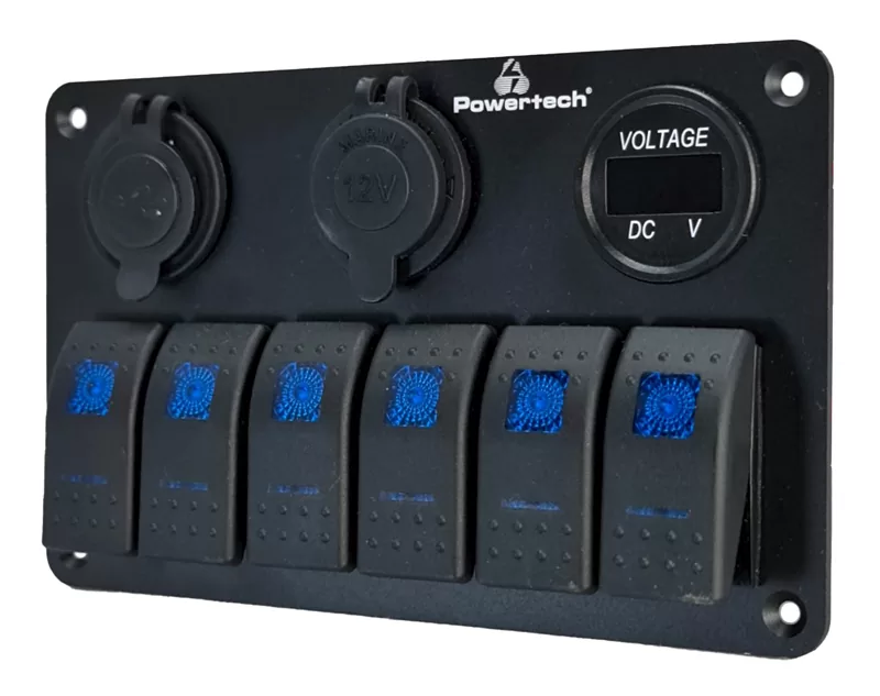 POWERTECH πάνελ σκαφών & οχημάτων PTL-020, πρίζα 12V/2x USB/6x διακόπτες 4 POWERTECH πάνελ σκαφών & οχημάτων PTL-020, πρίζα 12V/2x USB/6x διακόπτες - Image 2