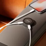 POWERTECH ασύρματος φορτιστής PTL-025 με USB & USB-C θύρες, 15W/30W, μαύρος 2