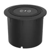POWERTECH ασύρματος φορτιστής PTL-025 με USB & USB-C θύρες, 15W/30W, μαύρος 6