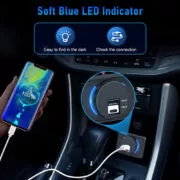POWERTECH πρίζα USB για σκάφη & οχήματα PTL-027, USB & USB-C 2