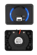 POWERTECH πρίζα USB για σκάφη & οχήματα PTL-027, USB & USB-C 3