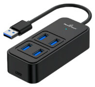 POWERTECH USB 3.2 hub PTR-0153, 4x θυρών, 5Gbps, USB σύνδεση, μαύρο 1 POWERTECH USB 3.2 hub PTR-0153, 4x θυρών, 5Gbps, USB σύνδεση, μαύρο