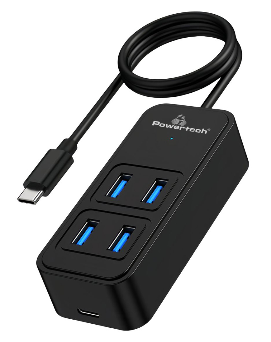 POWERTECH USB 3.2 hub PTR-0156 4x θυρών, 5Gbps, USB-C σύνδεση, 1m, μαύρο 3 POWERTECH USB 3.2 hub PTR-0156 4x θυρών, 5Gbps, USB-C σύνδεση, 1m, μαύρο