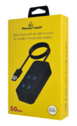 POWERTECH USB 3.2 hub PTR-0157, 4x θυρών, 5Gbps, USB σύνδεση, 1m, μαύρο 5 POWERTECH USB 3.2 hub PTR-0157, 4x θυρών, 5Gbps, USB σύνδεση, 1m, μαύρο 2
