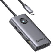 ORICO docking station PW11-6PR, 6 θυρών, USB-C σύνδεση, 100W PD 4K, γκρι 1