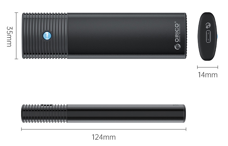 ORICO θήκη για Μ.2 NVMe SSD PWM2-G2-BK-EP, 10Gbps, έως 4TB, μαύρη 5 ORICO θήκη για Μ.2 NVMe SSD PWM2-G2-BK-EP, 10Gbps, έως 4TB, μαύρη - Image 3