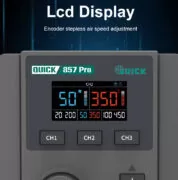 QUICK σταθμός θερμού αέρα QUICK857 Pro με air gun, 580W, 100-500 °C 10 QUICK σταθμός θερμού αέρα QUICK857 Pro με air gun, 580W, 100-500 °C 3