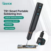 QUICK ασύρματο κολλητήρι TS1 με οθόνη, επαναφορτιζόμενο, 10W, 100~420 °C 2
