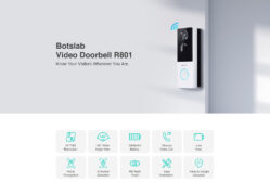 BOTSLAB smart κουδούνι με κάμερα R801, 3MP/2K, WiFi, 5000mAh 2