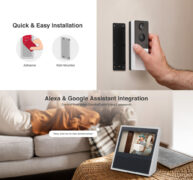 BOTSLAB smart κουδούνι με κάμερα R801, 3MP/2K, WiFi, 5000mAh 6