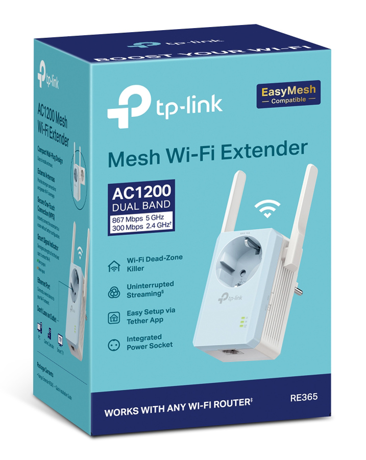 TP-LINK WiFi range extender RE365 με Passthrough, AC1200 1200Mbps, Ver. 3.0 10 TP-LINK WiFi range extender RE365 με Passthrough, AC1200 1200Mbps, Ver. 3.0 - Image 8
