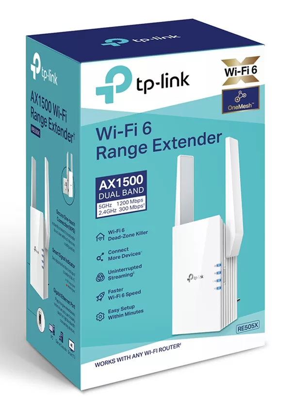 TP-LINK WiFi 6 range extender RE505X, AX1500 dual-band, Ver: 1.0 6 TP-LINK WiFi 6 range extender RE505X, AX1500 dual-band, Ver: 1.0 - Image 4