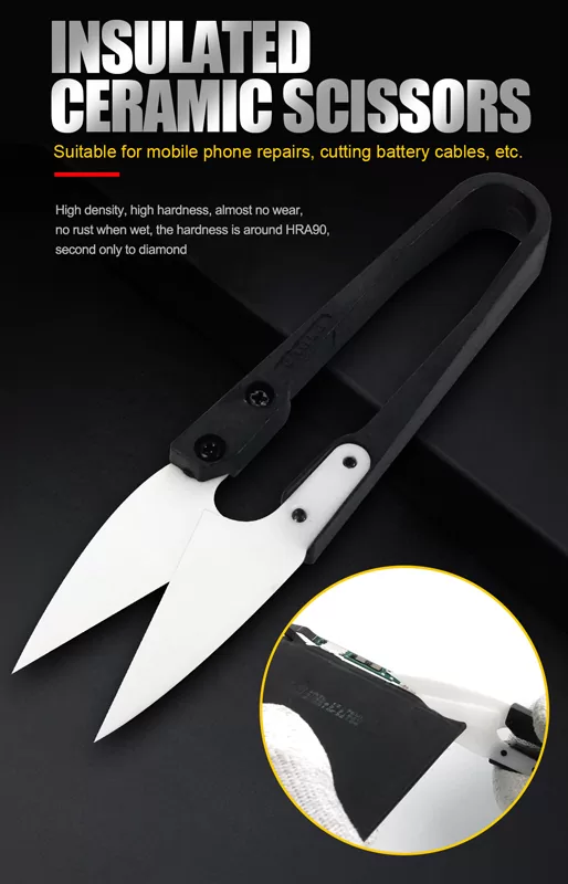 RELIFE κεραμικό ψαλίδι RL-102 με μόνωση, U-shaped 4 RELIFE κεραμικό ψαλίδι RL-102 με μόνωση, U-shaped - Image 2