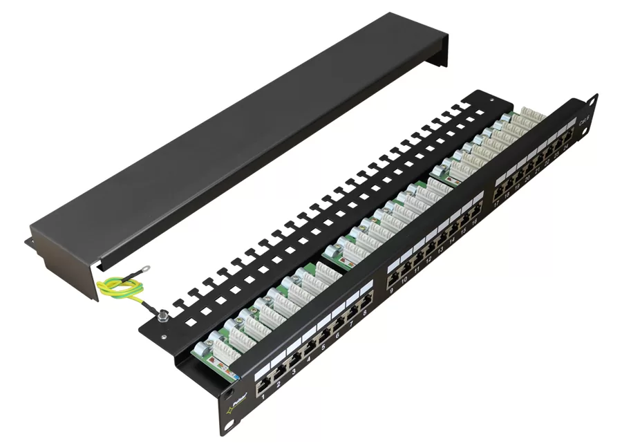 PULSAR patch panel RP-F24V6, 19"/1U, 24-port, FTP Cat 6 3 PULSAR patch panel RP-F24V6, 19"/1U, 24-port, FTP Cat 6